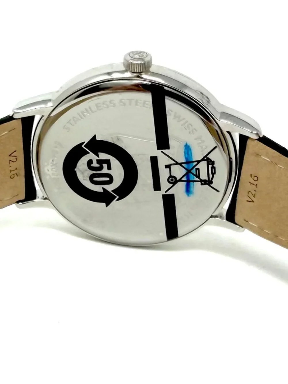 Raymond Weil Toccata 39mm Stainless Steel Case Black Leather Strap Men's Watch